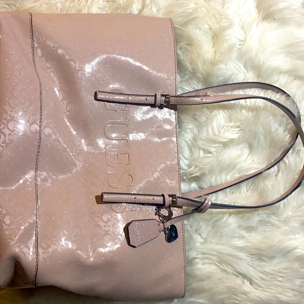 Guess light pink purse